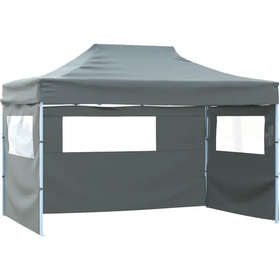 vidaXL Partytelt 280 x 410 x 315 cm - Antracit Oxford stof