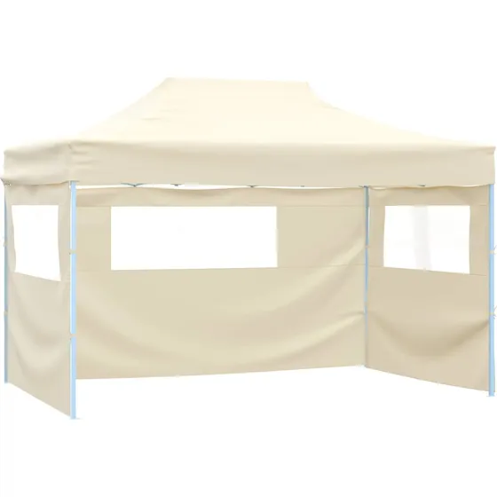 vidaXL Partytelt 280 x 410 x 315 cm - Cremefarvet Oxford stof