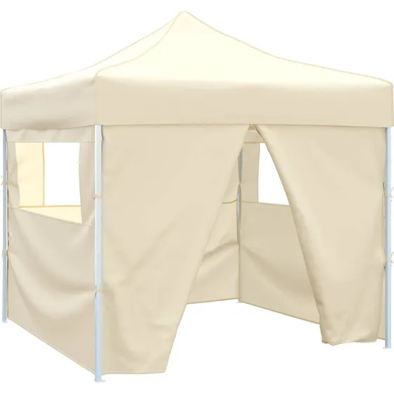 vidaXL Partytelt 291 x 291 x 315 cm - Cremefarvet Oxford stof