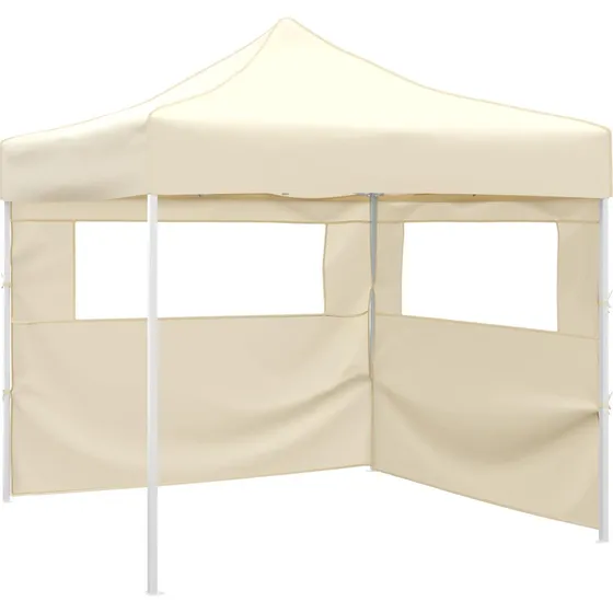 vidaXL Party Tent 291 x 291 x 315 cm - Cremefarvet Oxford stof