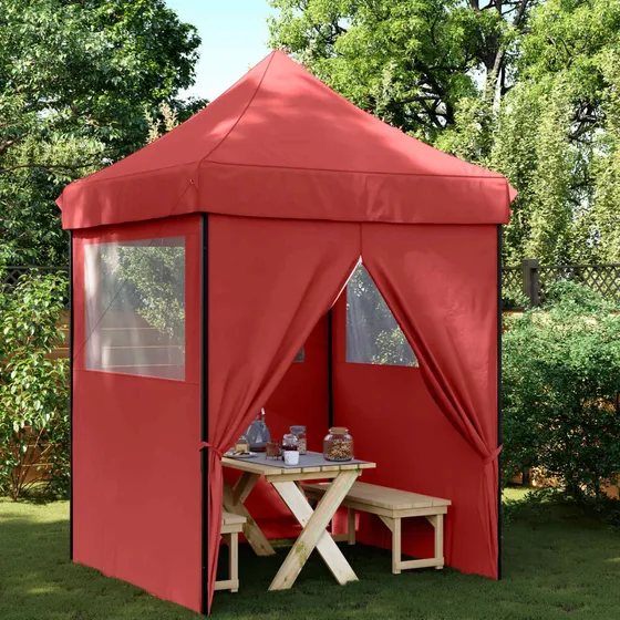 vidaXL Pop-up Partytelt 200x200x306 cm - Bordeaux Oxford