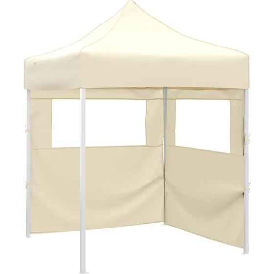 vidaXL Pop-up Partytelt 200 x 200 x 315 cm - Cremefarvet