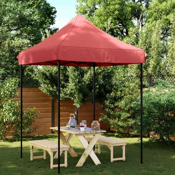 vidaXL Party Tent 200 x 200 x 306 cm - Bordeaux Oxford