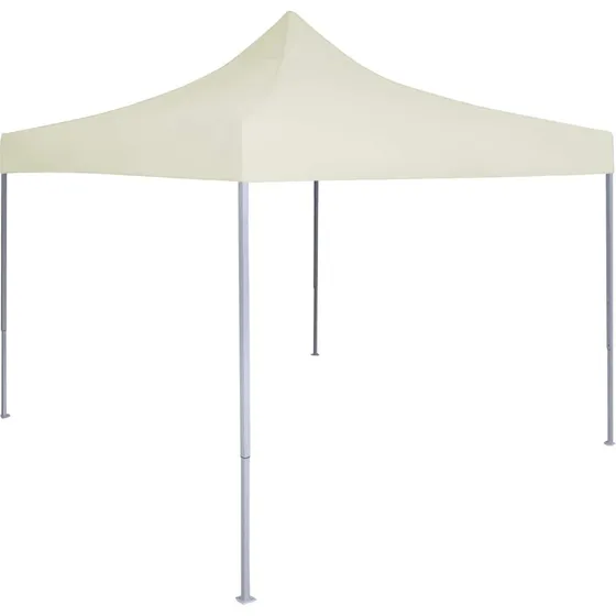 vidaXL Partytelt 200 x 200 x 315 cm - Cremefarvet Oxford stof