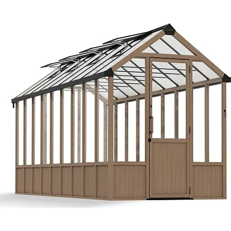 Natura Cedar drivhus 15,3 m² – cedertræ, polycarbonat