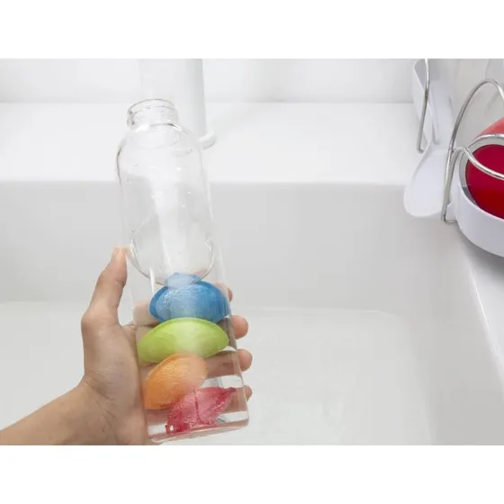 Kikkerland Bottle Scrubbies – 4 stk flaskerenser