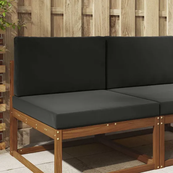 vidaXL Udendørs Sofa Pude, Sort, 80 x 80 cm