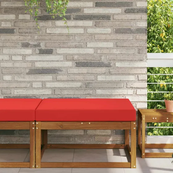 vidaXL Udendørs Sofa Pude Rød 80 x 80 cm