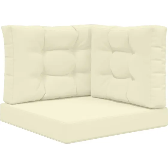 vidaXL Udendørs Sofa Pude, Cremefarvet, 60 x 60 cm