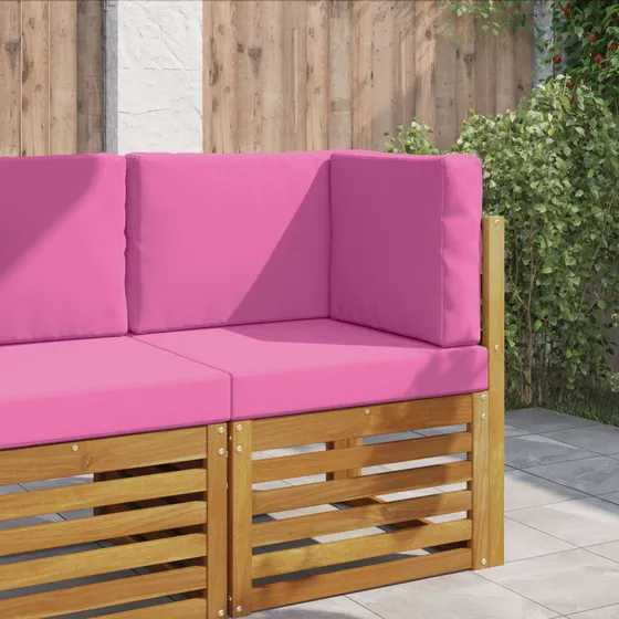 vidaXL Udendørs Sofa Pude Lyserød 60 x 60 cm