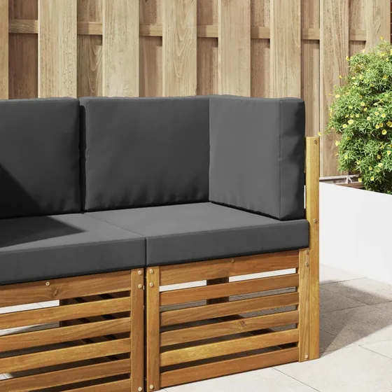 vidaXL Udendørs Sofa Pude Polyester Antracit 60 x 60 cm