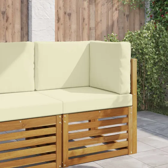 vidaXL Udendørs Sofa Pude, Cremefarvet, 60 x 60 cm