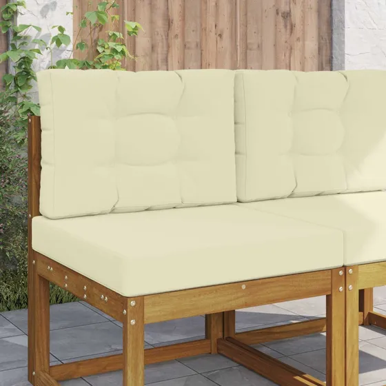 vidaXL Udendørs Sofa Pude Polyester Cremefarvet 60 x 60 cm