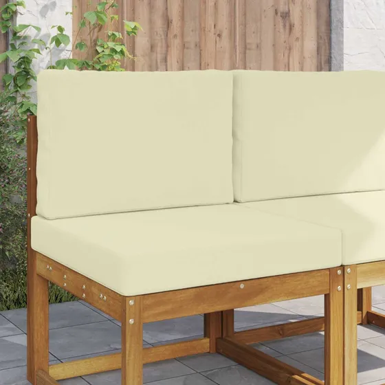 vidaXL Udendørs Sofa Pude Polyester Cremefarvet 60 x 60 cm