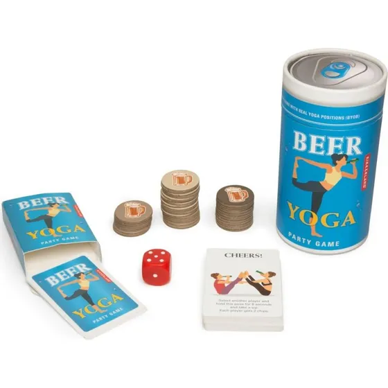 Beer Yoga Kortspil – Festligt Øl & Yoga Selskabsspil