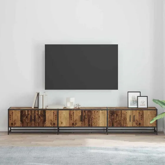 vidaXL TV-bord i gammelt træ - 240 x 35 x 41 cm