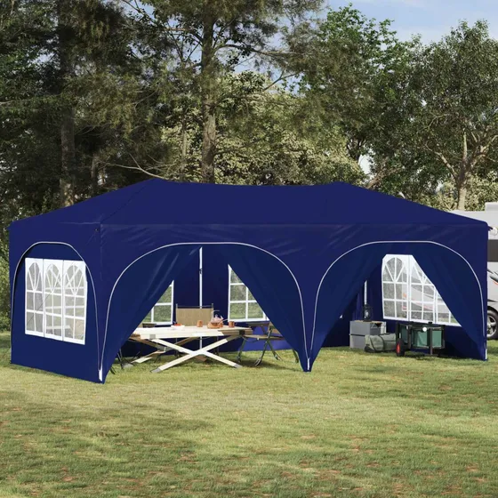 vidaXL Pop-up Festtelt 575 x 288 x 245 cm - Blå Oxford