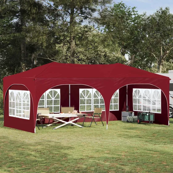 vidaXL Pop-up Festtelt 575 x 288 x 245 cm - Bordeaux