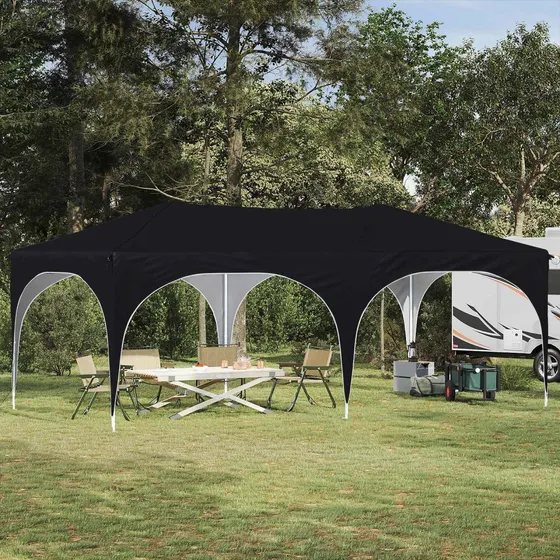 vidaXL Pop-up Festtelt 575 x 288 x 245 cm - Antracit Oxford
