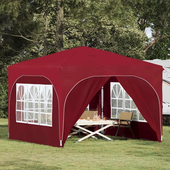 vidaXL Pop-up Festtelt 290 x 290 x 245 cm - Bordeaux