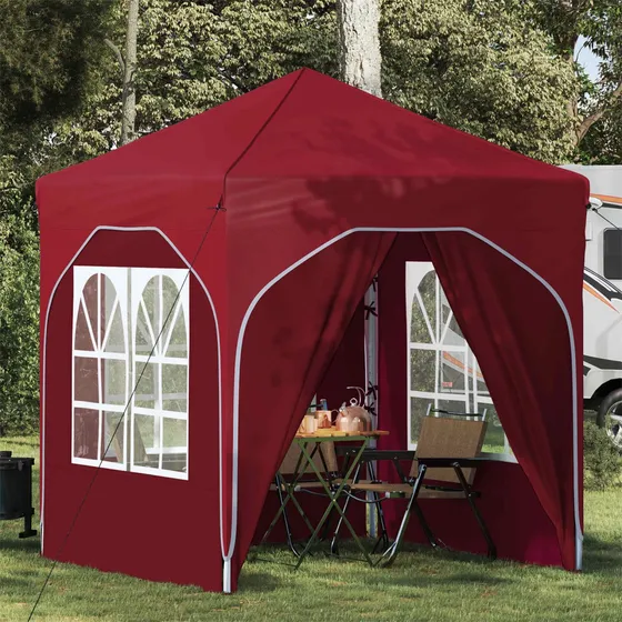 vidaXL Pop-up Festtelt 192 x 192 x 245 cm - Bordeaux