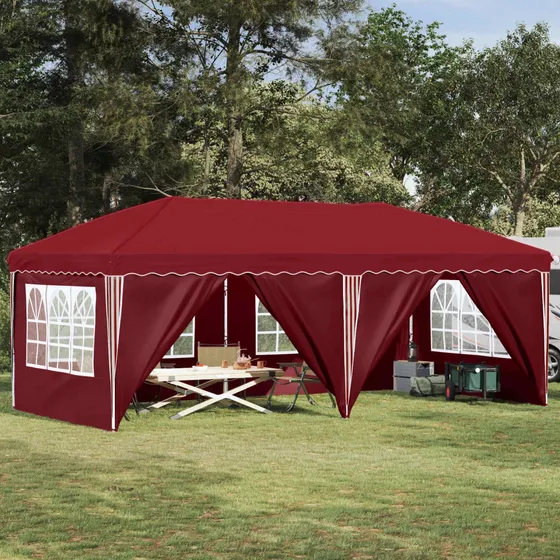 vidaXL Pop-up Festtelt 575 x 288 x 245 cm - Bordeaux