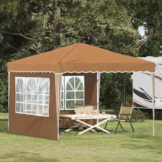 vidaXL Pop-up Festtelt 288 x 288 x 245 cm - Beige Oxford