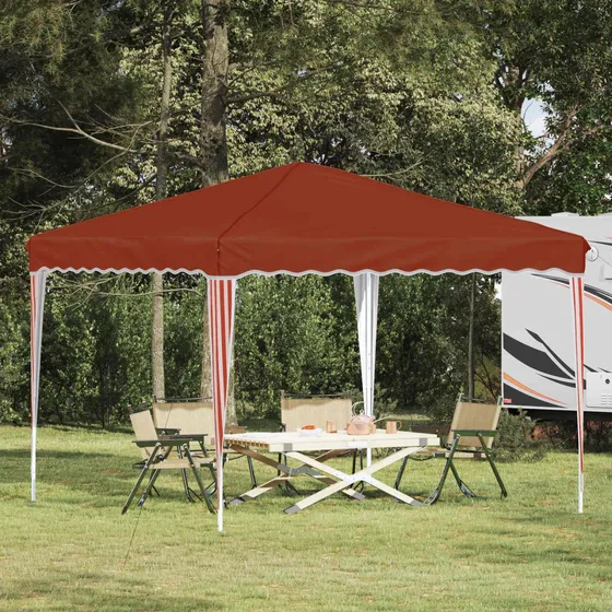 vidaXL Pop-up Festtelt 288 x 288 x 245 cm - Terrakotta Oxford