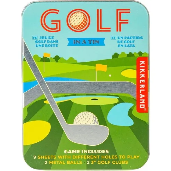 Kikkerland Bordgolf i Tin – Retro Mini Golf