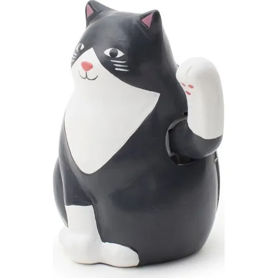 Solcelle Vinkekat – Lykkekat i Harpiks