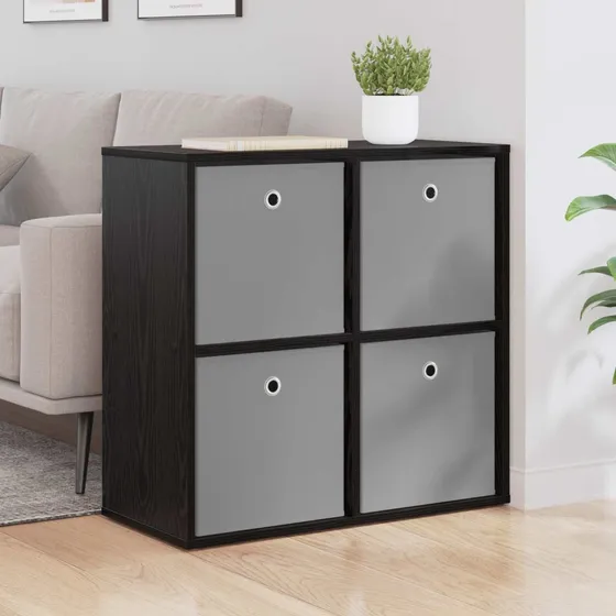 vidaXL Sideboard i sort eg, 68,5 x 32 x 67 cm