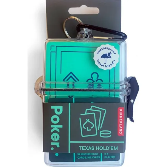 Kikkerland Poker Rejseudgave – Vandtæt & Låsbart Pokersæt