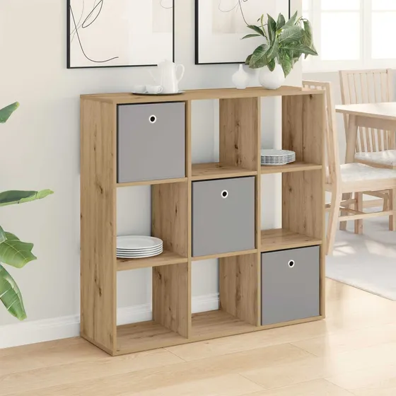 vidaXL Sideboard Artisan Egetræ 102 x 31 x 99,5 cm