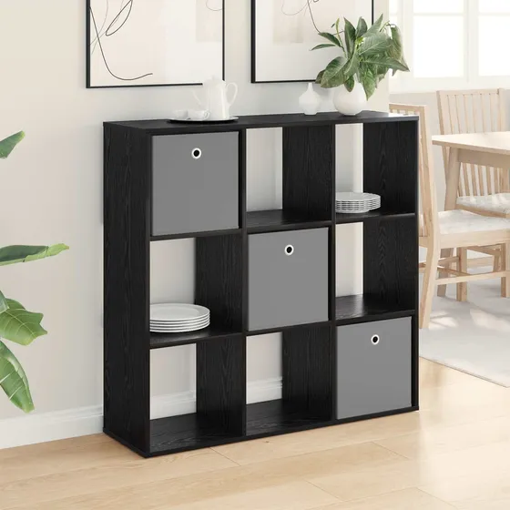vidaXL Sideboard Sort Eg 102 x 31 x 99,5 cm