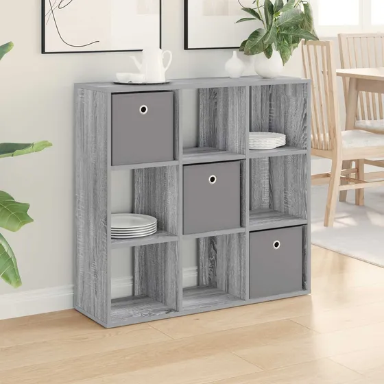 vidaXL Sideboard Grå Sonoma 88,5 x 29 x 84,5 cm