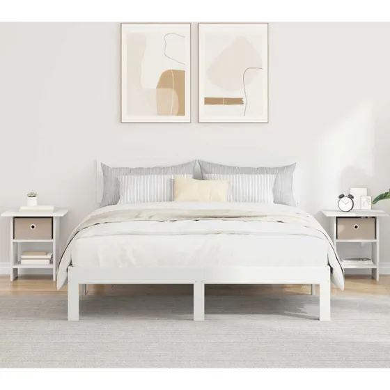 vidaXL Sengebord 2 stk. Hvid 41 x 40 x 45 cm