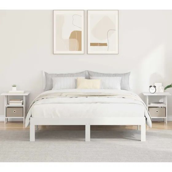 vidaXL Sengebord 2 stk. Hvid 41 x 40 x 45 cm