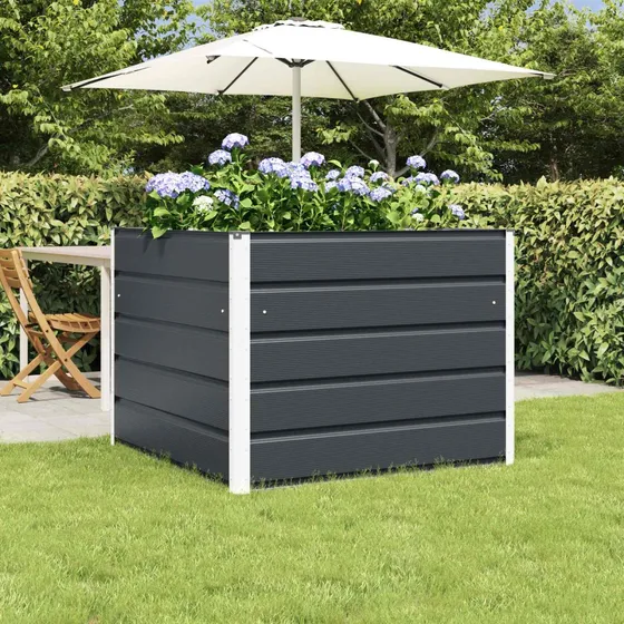 vidaXL Plantekasse Antracit 100 x 100 x 75 cm i Stål