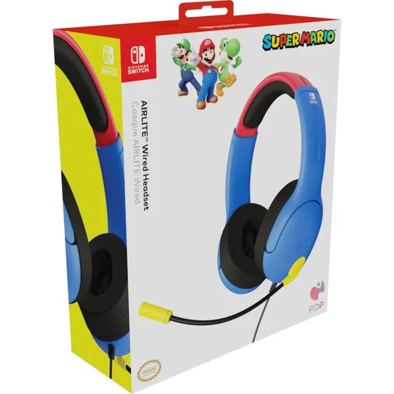 PDP AirLite Mario Dash kablet headset til Nintendo Switch