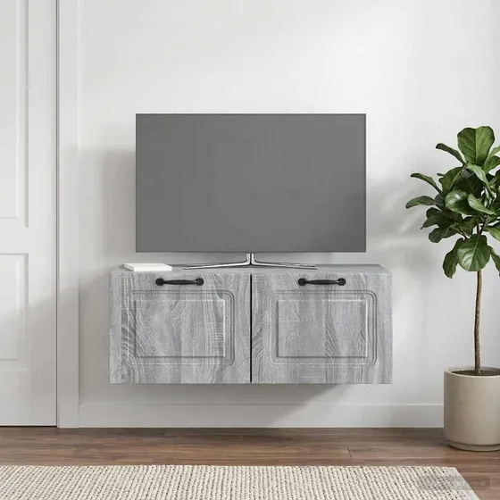 vidaXL Væghængt TV-skab i Grå Sonoma-eg, 78,5 x 41 x 30 cm