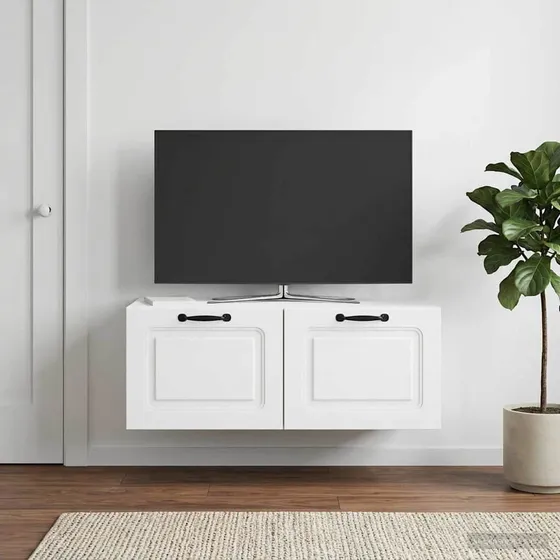 vidaXL Væghængt TV-skab Hvid 78,5 x 41 x 30 cm