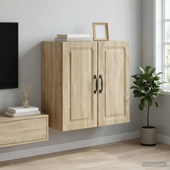 vidaXL Vægmonteret skab 59 x 31 x 60 cm i Sonoma-eg