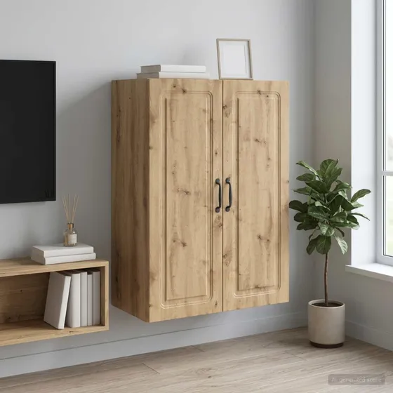 vidaXL Vægmonteret skab 66 x 34,5 x 90 cm i Artisan-eg