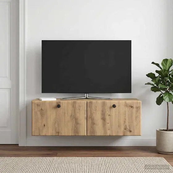vidaXL Væghængt TV-skab 98 x 31 x 30 cm i Artisan-eg