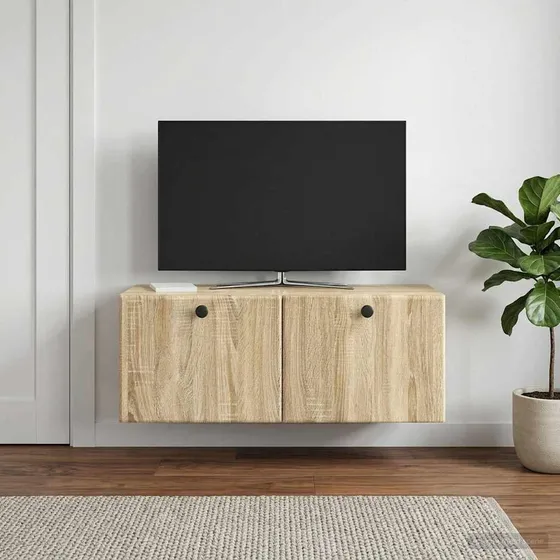 vidaXL Væghængt TV-skab 78,5x31x30 cm i Sonoma-eg