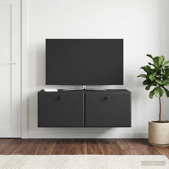 vidaXL Væghængt TV-skab 78,5x41x30 cm - Sort