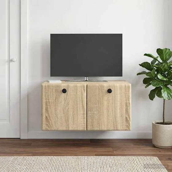 vidaXL Væghængt TV-skab 59,5 x 41 x 30 cm i Sonoma-eg