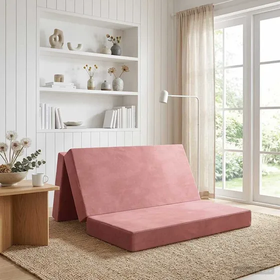vidaXL Samlebar Sofa Seng 120 x 67 x 45 cm - Lyserød