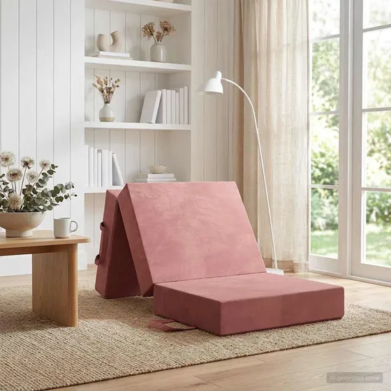 vidaXL Samlebar Sofa Seng 90 x 63 x 45 cm - Lyserød