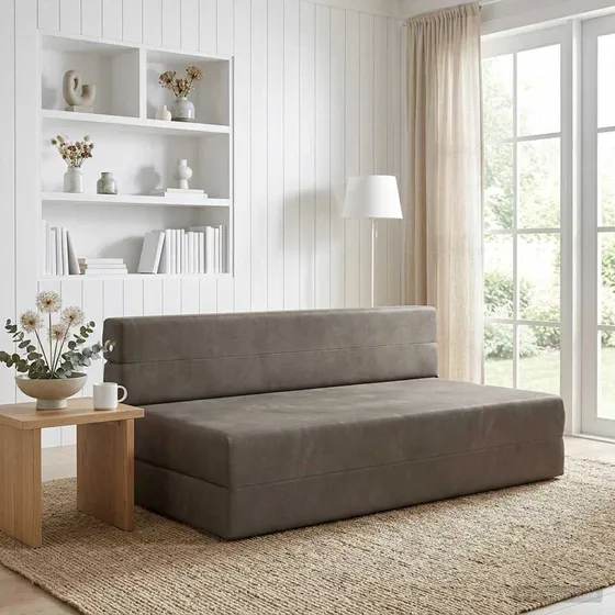 vidaXL Samlebar Sofa Seng Lysegrå 152 x 86,5 x 60 cm